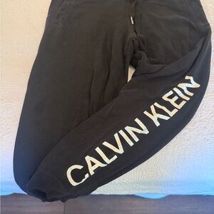 Calvin Klein Black Sweatpants Athletic Style